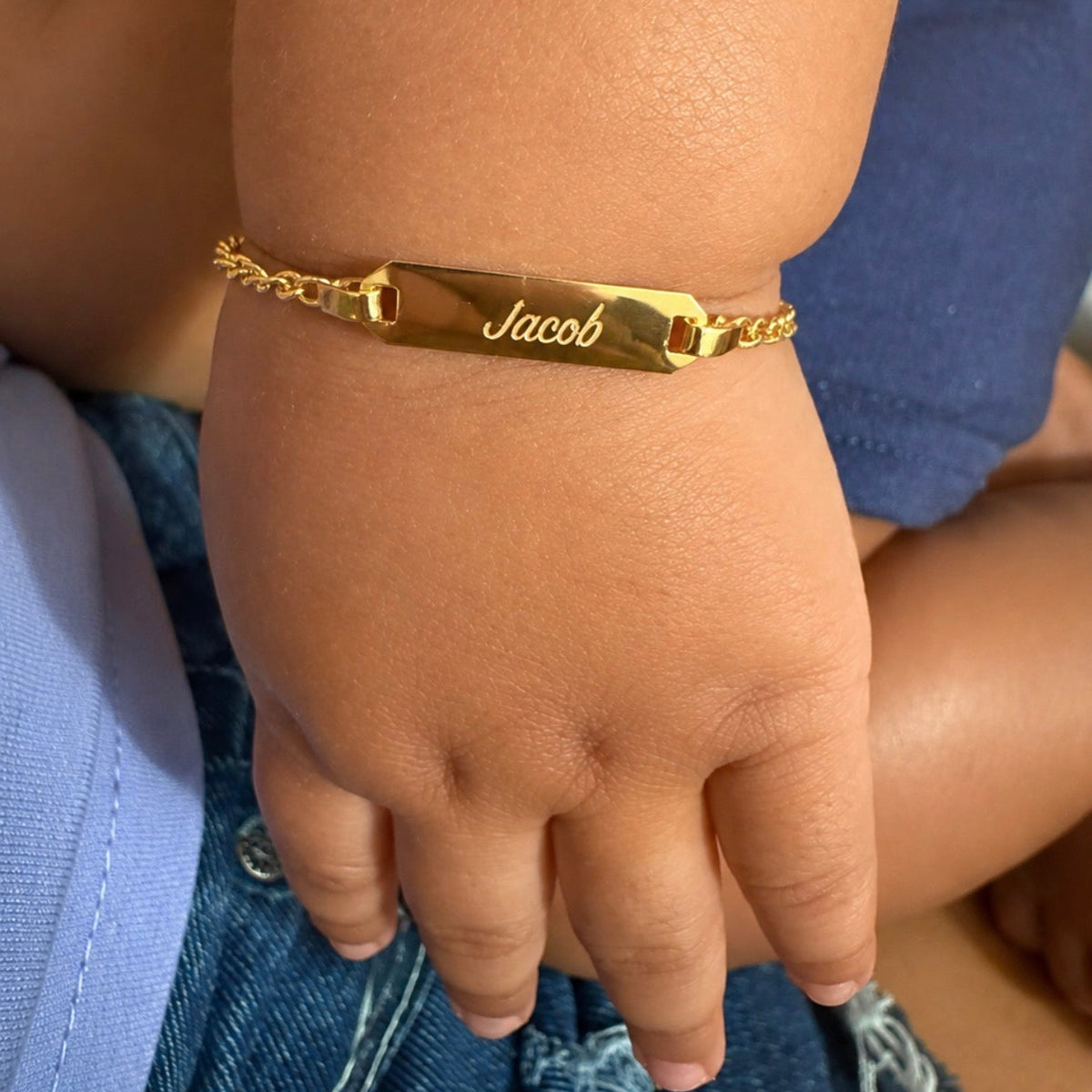 14k Classic Cuban Link Baby Bracelet 4.5" to 5.5"