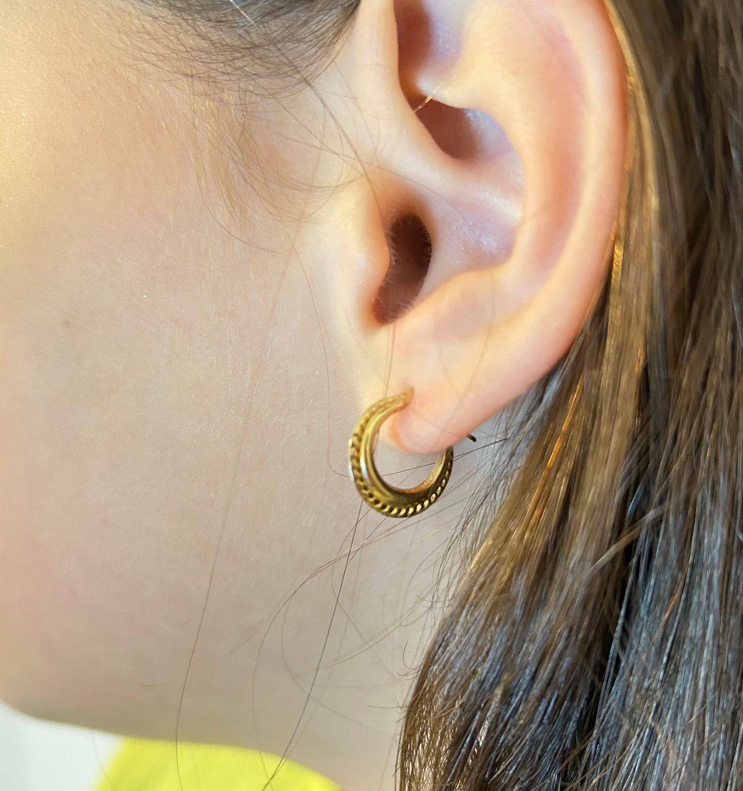 10k Yellow Gold Hoop Earrings