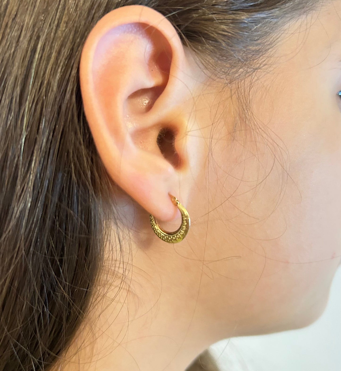 10k Yellow Gold Hoop Earrings
