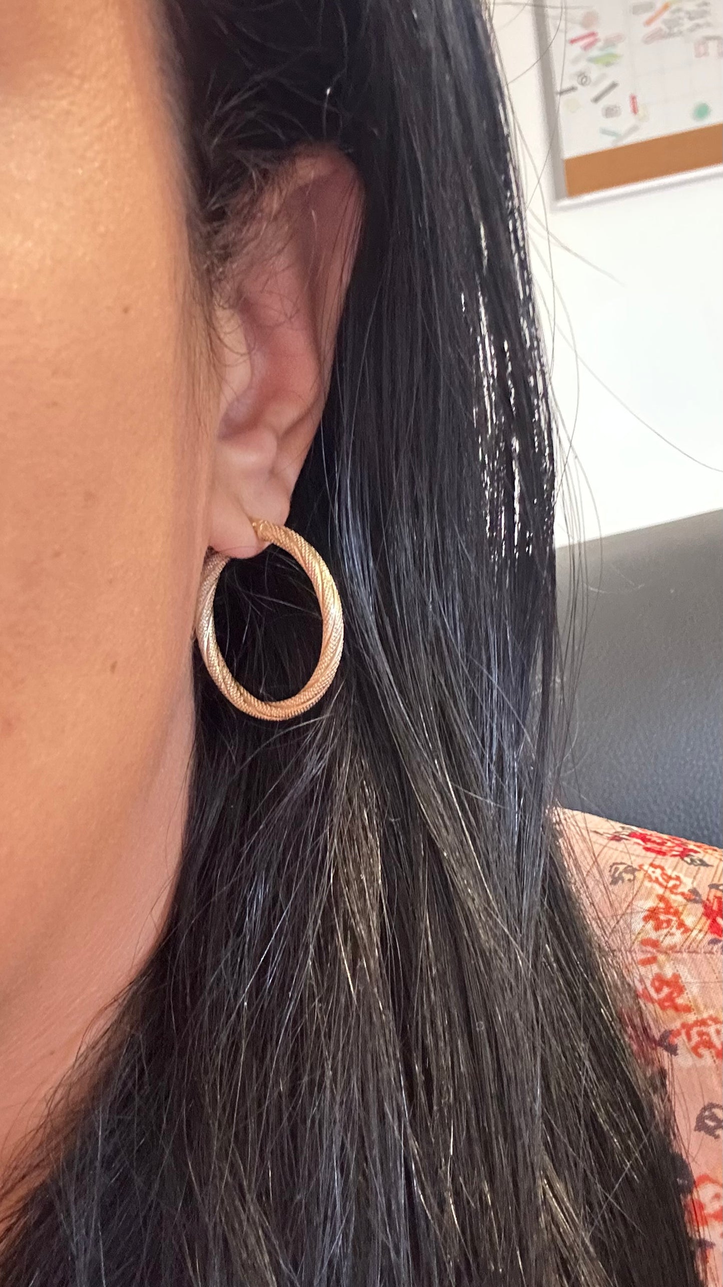 10k Gold Hoop Earrings Classic Design for Everyday Wear Elegant Timeless Jewelry Gift for Holidays
