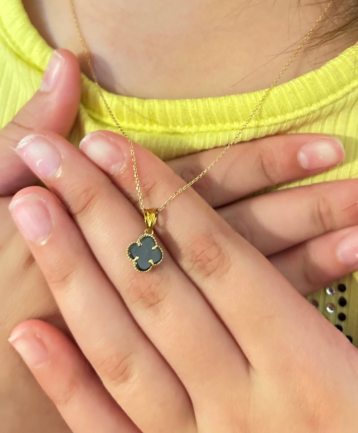 Lucky Set Earring Necklace 10k Gold