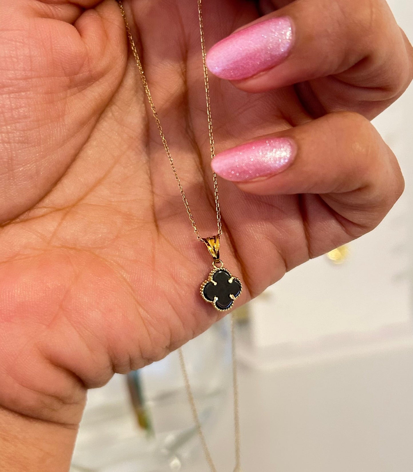 Lucky Set Earring Necklace 10k Gold