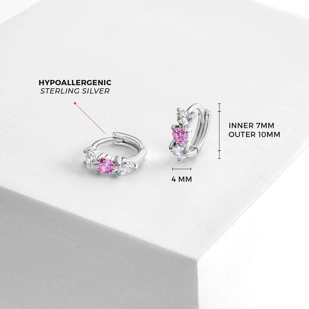 Royal CZ Heart Girls Jewelry Set