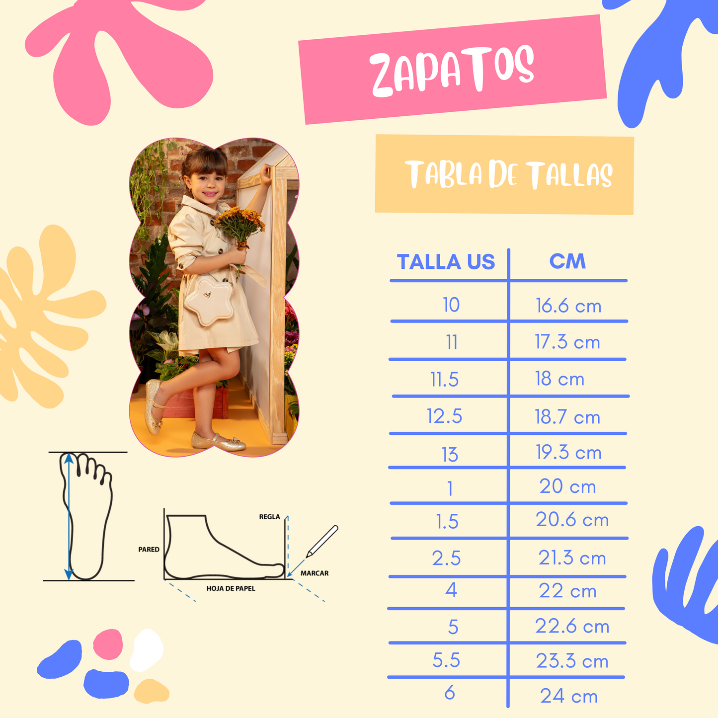 Sandalias temática para niñas