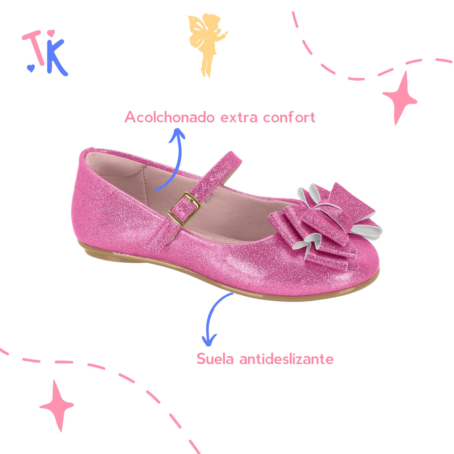 Flat Shoes Pink Ballerinas Shoes Rosadas