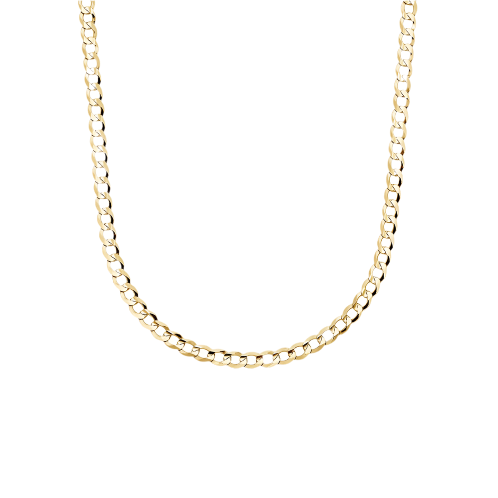 10k Gold 5mm Flat Curb Chain