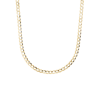 10k Gold 5mm Flat Curb Chain