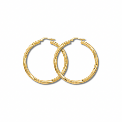 10k Gold Hoop Earrings Classic Design for Everyday Wear Elegant Timeless Jewelry Gift for Holidays