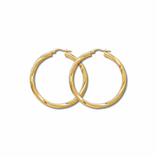 10k Gold Hoop Earrings Classic Design for Everyday Wear Elegant Timeless Jewelry Gift for Holidays