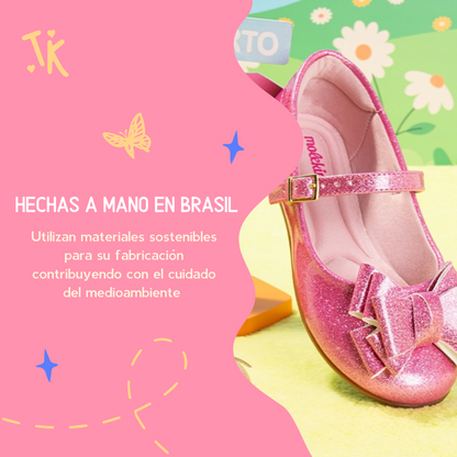 Flat Shoes Pink Ballerinas Shoes Rosadas