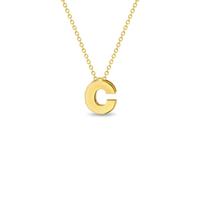 Cadena para niña con letra inicial 14k