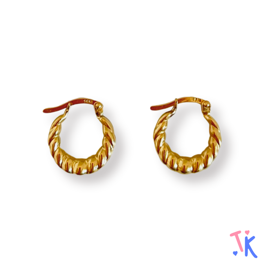 10k Yellow Gold Hoop Earrings