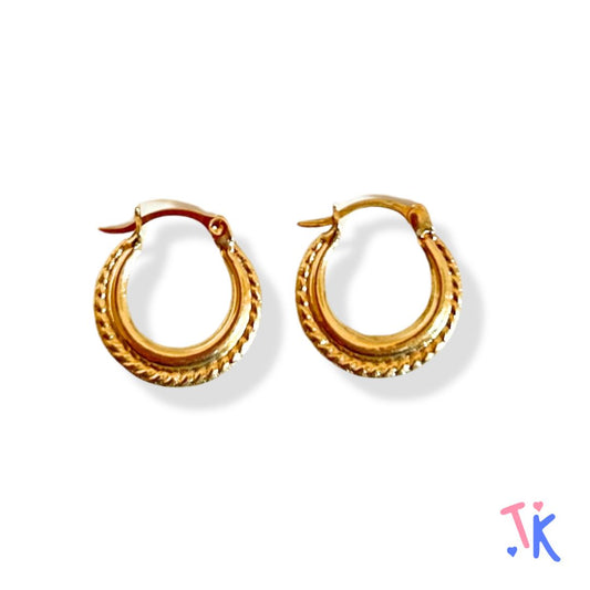 10k Yellow Gold Hoop Earrings
