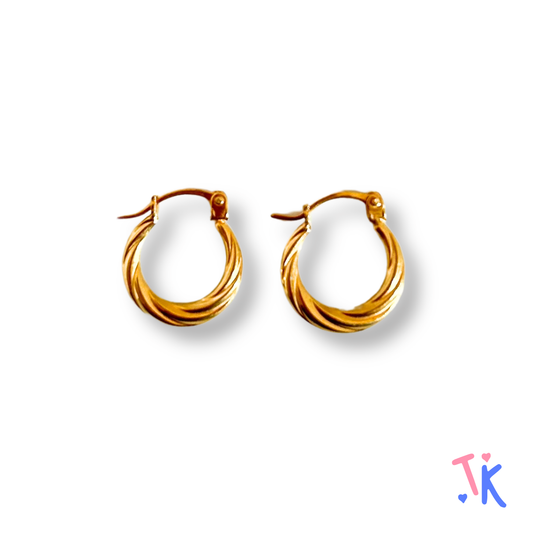 10k Yellow Gold Hoop Earrings