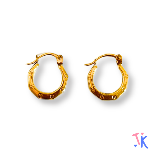 10k Yellow Gold Hoop Earrings