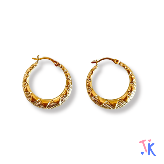 10k Yellow Gold Hoop Earrings