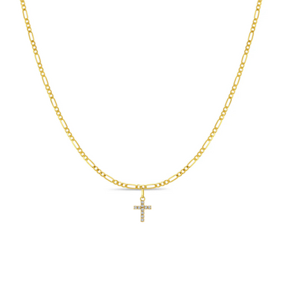 14k Gold Figaro Baby / Toddler / Kids Pendant/Necklace 16"