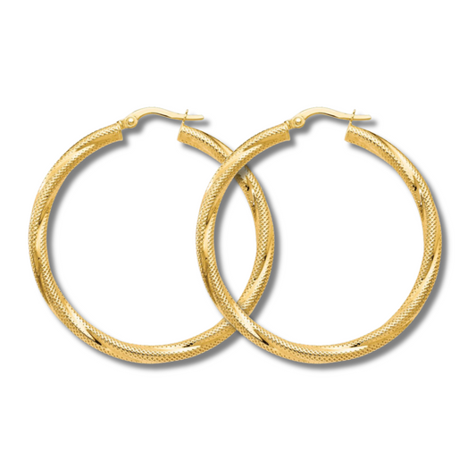 10k Gold Hoop Earrings Classic Design for Everyday Wear Elegant Timeless Jewelry Gift for Holidays