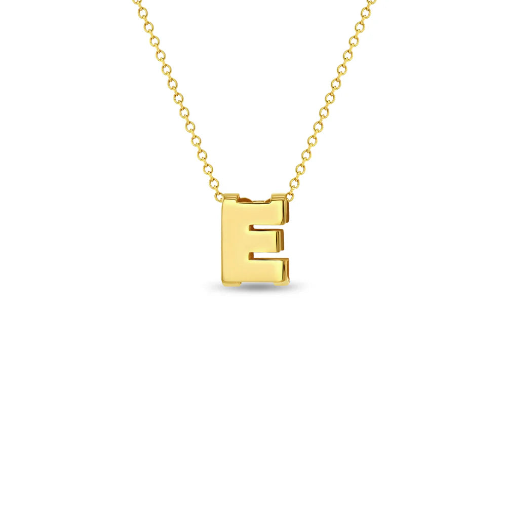 Cadena para niña con letra inicial 14k
