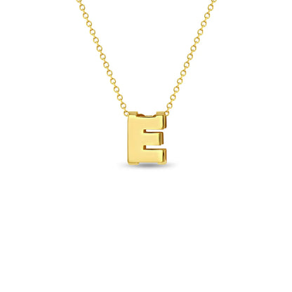 Cadena para niña con letra inicial 14k