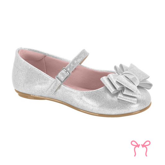 Flat Shoes Plated Ballerinas Shoes Plateadas