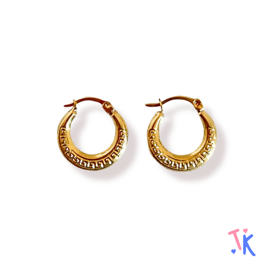 10k Yellow Gold Hoop Earrings