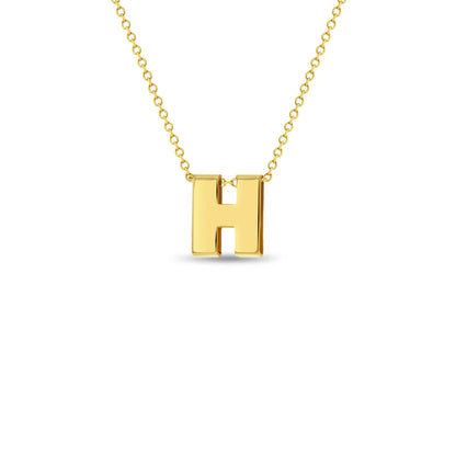 Cadena para niña con letra inicial 14k