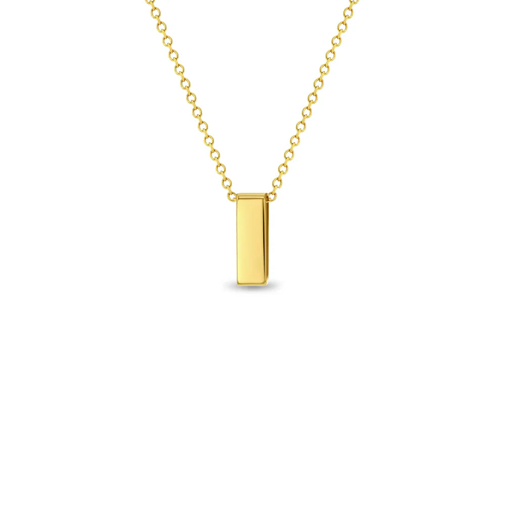 Cadena para niña con letra inicial 14k