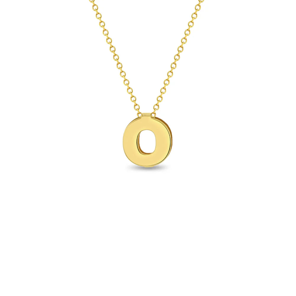 Cadena para niña con letra inicial 14k
