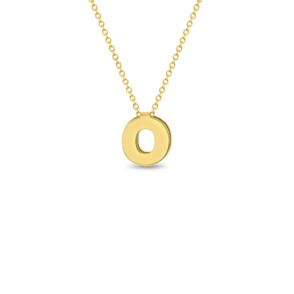 Cadena para niña con letra inicial 14k