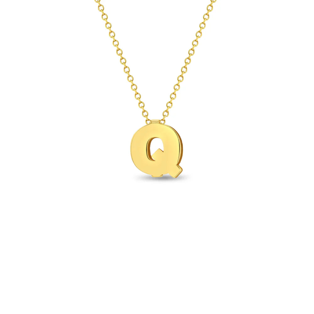 Cadena para niña con letra inicial 14k