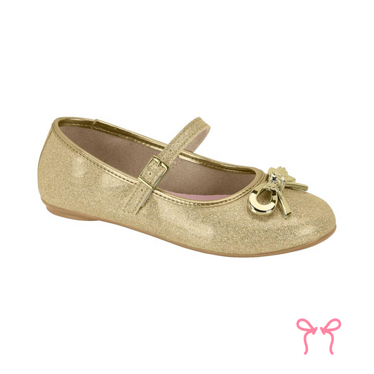 Flat Shoes Gold Ballerinas Shoes Doradas