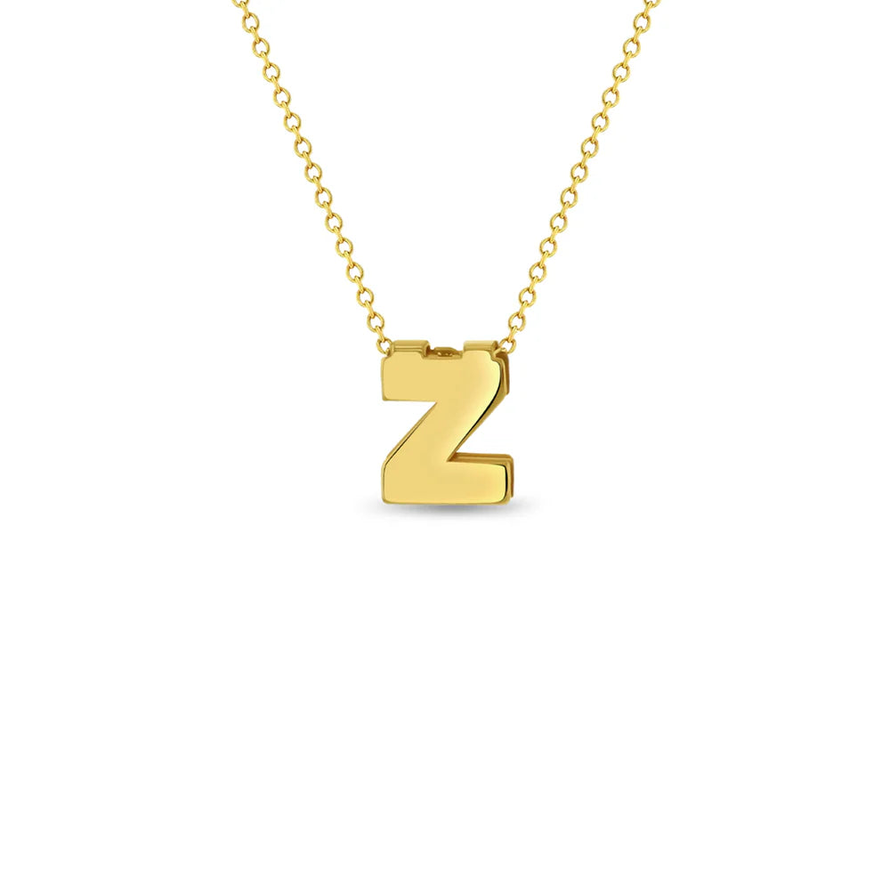 Cadena para niña con letra inicial 14k