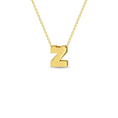 Cadena para niña con letra inicial 14k