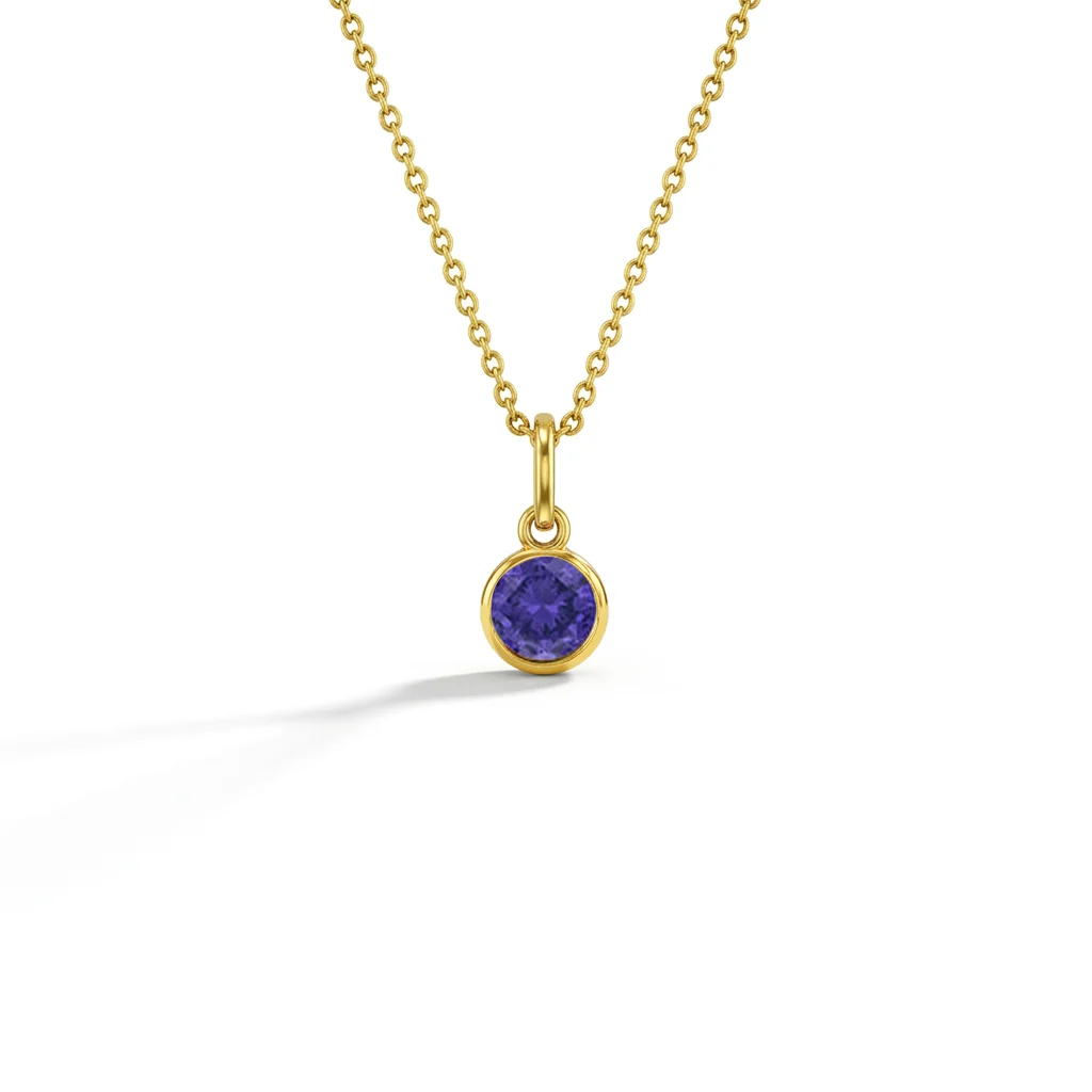 CZ Birthstone Children's Pendant 16"