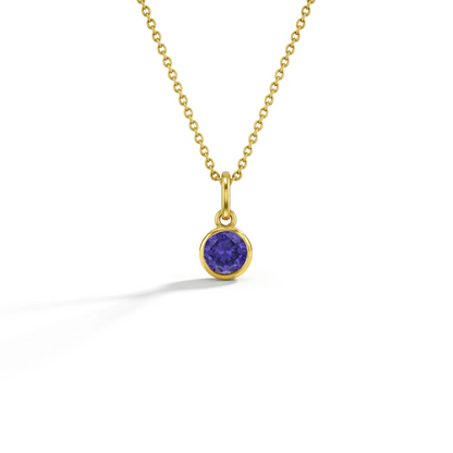CZ Birthstone Children's Pendant 16"