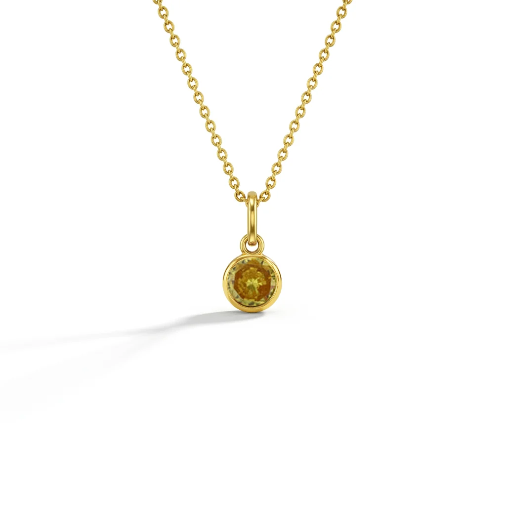 CZ Birthstone Children's Pendant 16"