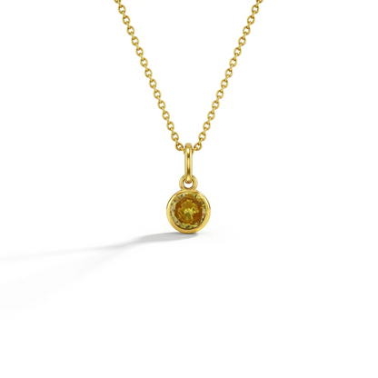 CZ Birthstone Children's Pendant 16"
