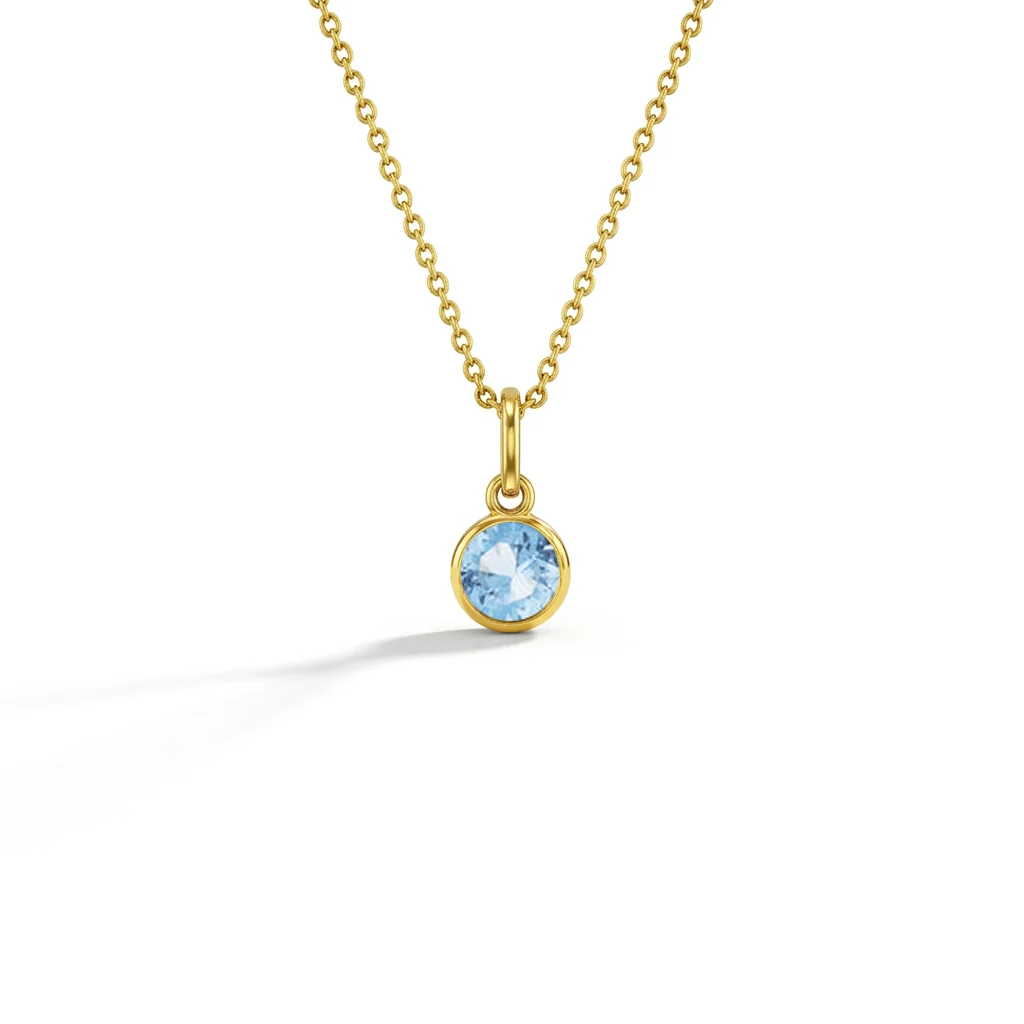 CZ Birthstone Children's Pendant 16"