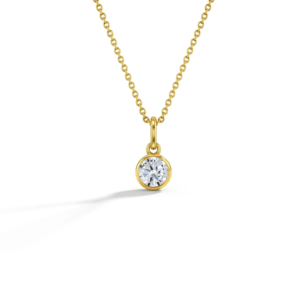 CZ Birthstone Children's Pendant 16"