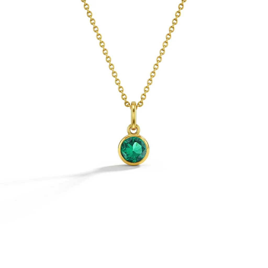 CZ Birthstone Children's Pendant 16"