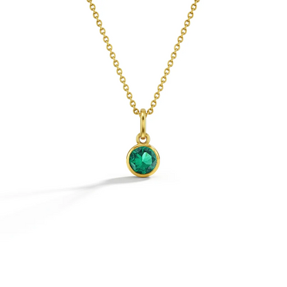 CZ Birthstone Children's Pendant 16"
