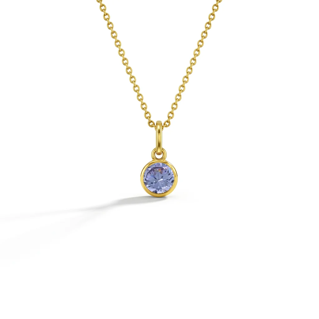 CZ Birthstone Children's Pendant 16"