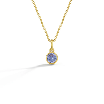 CZ Birthstone Children's Pendant 16"