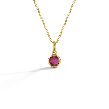CZ Birthstone Children's Pendant 16"