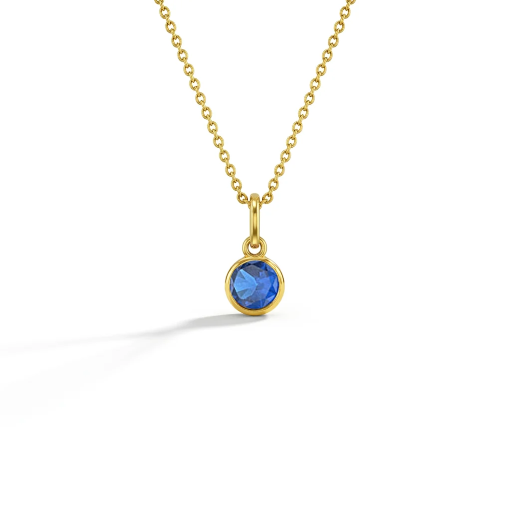 CZ Birthstone Children's Pendant 16"