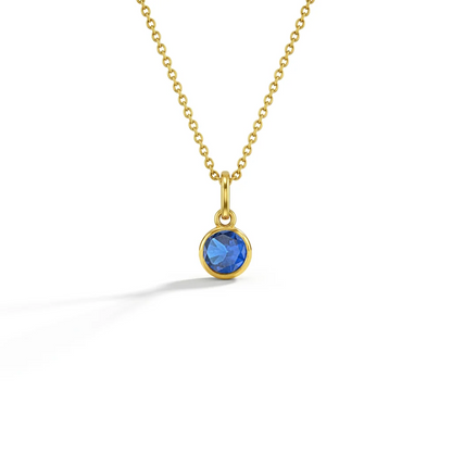CZ Birthstone Children's Pendant 16"