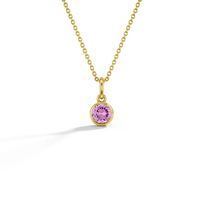 CZ Birthstone Children's Pendant 16"