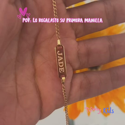 14k Classic Cuban Link Baby Bracelet 4.5" to 5.5"