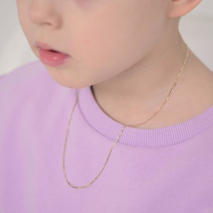14k Figaro Link Boys Chain